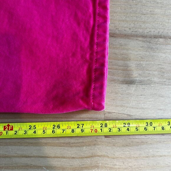 Etica Womens Rhea Mid Rise Straight Leg Denim Size 30 in Raspberry Pink - Picture 8 of 9